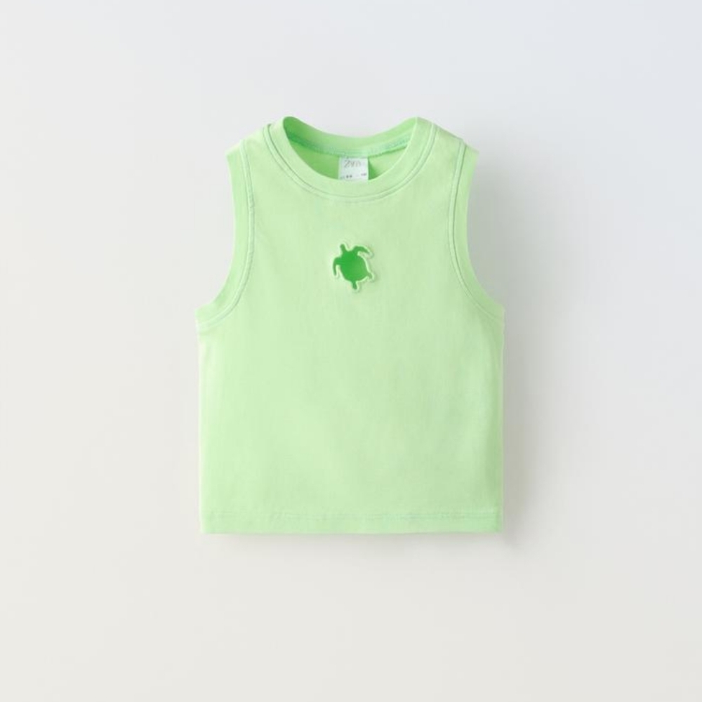 Zara Cut Out Turtle Shape Top NWT